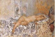 Henri Lebasque Prints Nude on Spanish Blanket oil painting artist